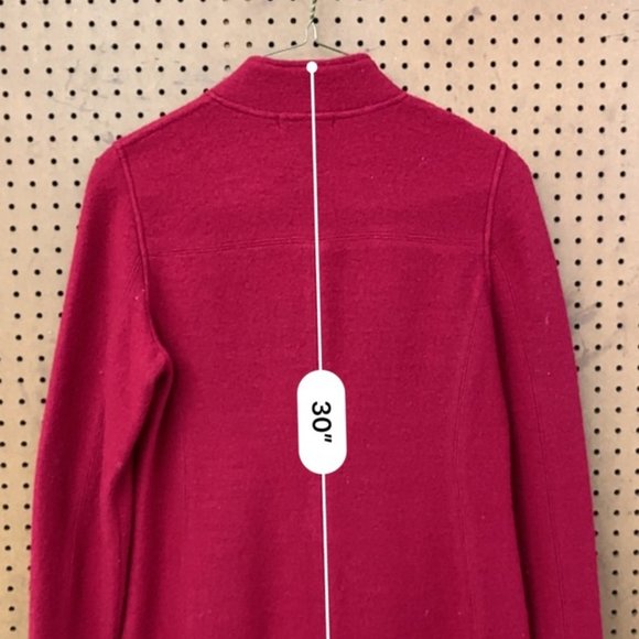 Casual Corner Sweater / Light Jacket ~ Red ~ Three-Quarter ~ Medium - Picture 2 of 6